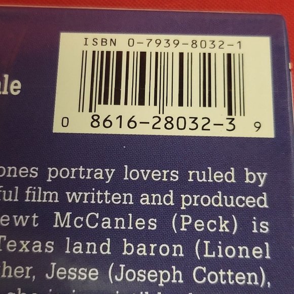 Duel in the Sun 1946 VHS New Sealed Western Classics - Picture 8 of 8